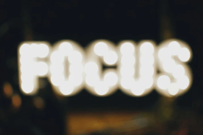 Turned on Focus signage to remind you of the things that matter. 