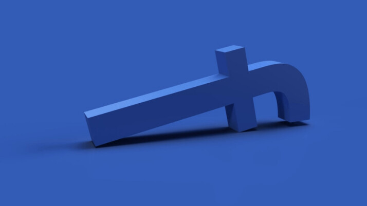Blue colored lower case letter f  on a blue background