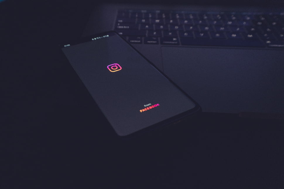 The Instagram application opened on the screen of a phone.