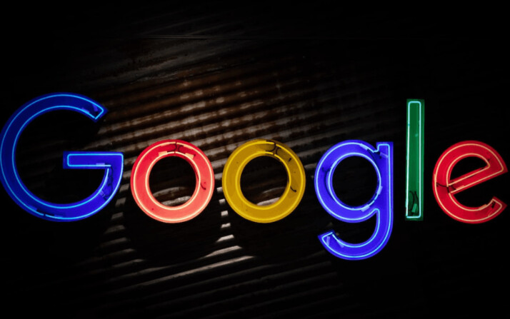 Google logo neon light signage in a dark setting