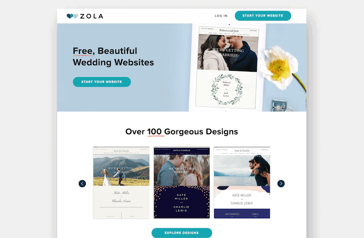Zola is a comprehensive resource for engaged couples. It provides a wedding registry