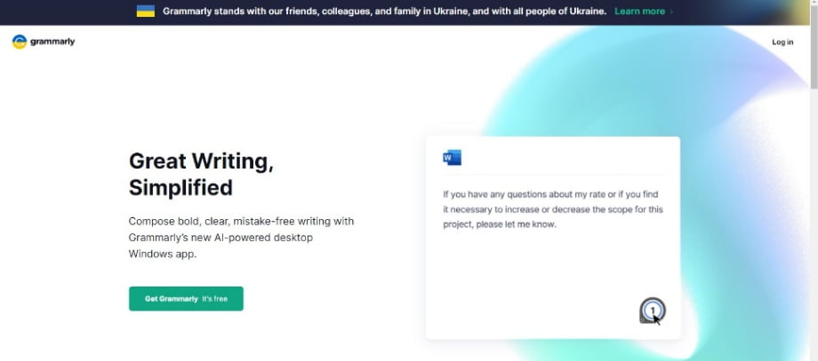 Grammarly screengrab