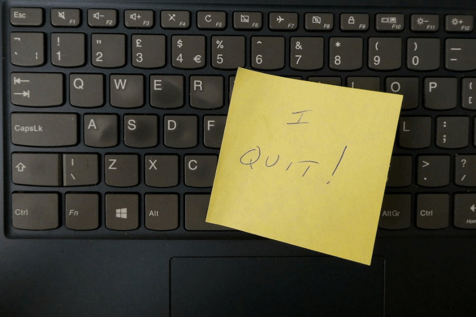 Yellow Paper on Laptop