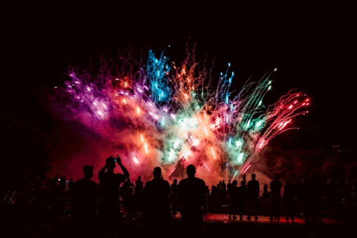 fireworks display