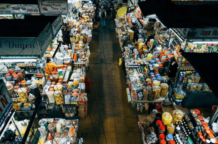 People walking on market during daytime